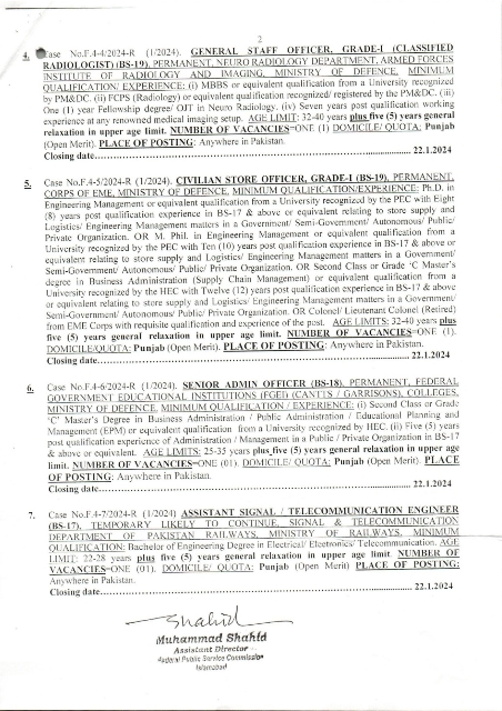 FPSC Jobs 2024 Current Advertisement Apply Online