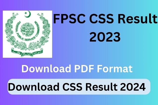 FPSC CSS Result 2023