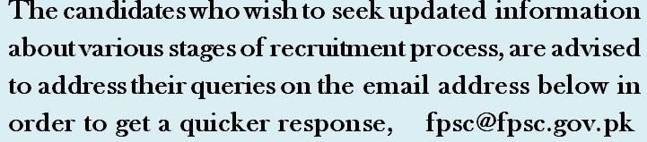 fpsc complaints, fpsc inquires, 