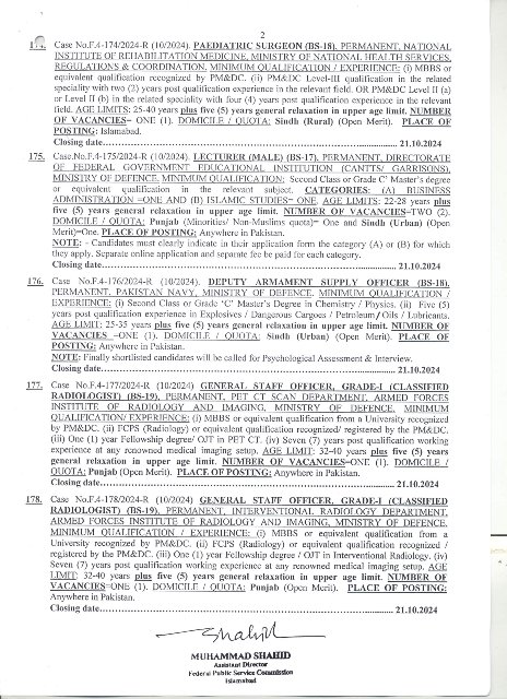 FPSC Jobs 2024 Advertisement No 10 02