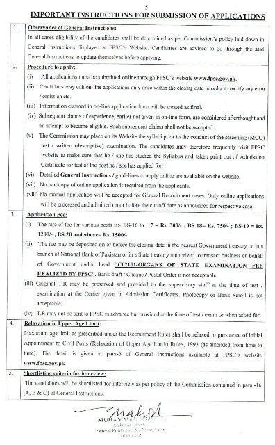 FPSC Jobs 2024 Advertisement No 11