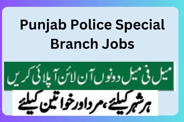 Punjab Police Special Branch Jobs 7 Punjab Police Special Branch Jobs online apply