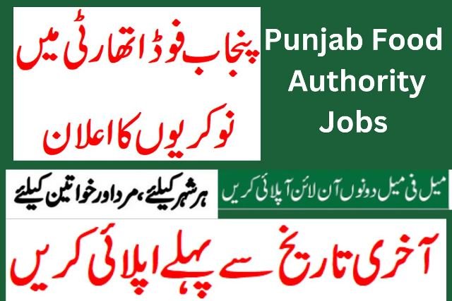 Punjab Food Authority Jobs 2025 online apply