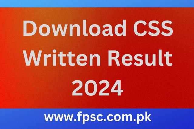 Download CSS Written Result 2024